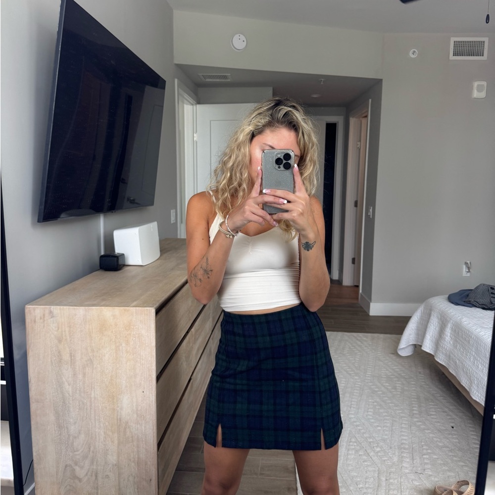 American Eagle Outfitters Blue Pencil Mini Skirt Night Out